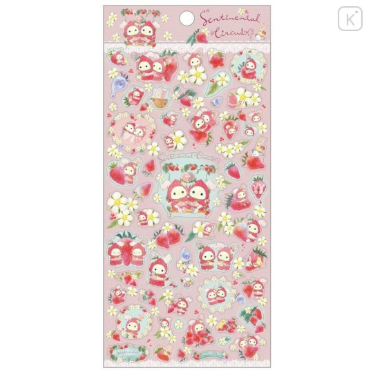 Japan San X Sticker Sentimental Circus Tears Strawberry Kawaii