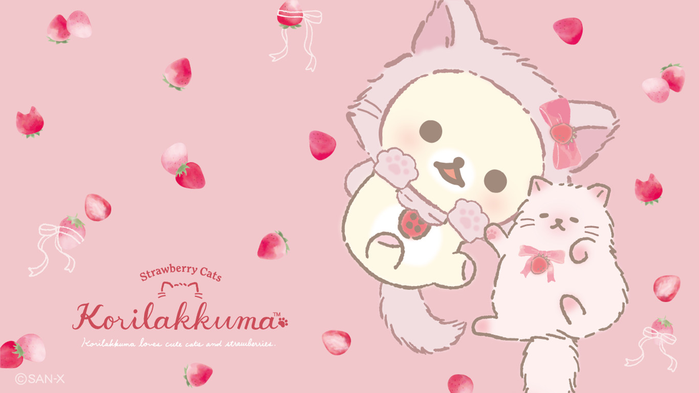 korilakkuma-with-strawberry-cat-theme