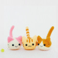 Japan Hamanaka Wool Needle Felting Kit - Triplets Kittens - 1