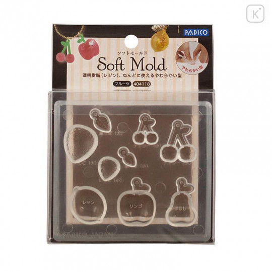 Japan Padico Clay & UV Resin Soft Mold - Fruit - 1