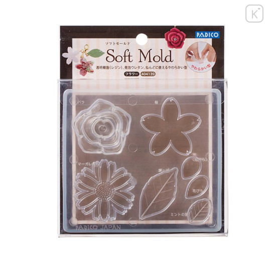Japan Padico Clay & UV Resin Soft Mold - Flower - 1