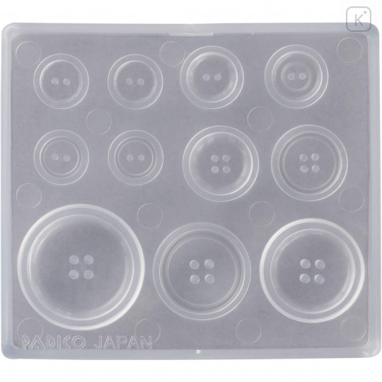 Japan Padico Clay & UV Resin Soft Mold - Button - 2