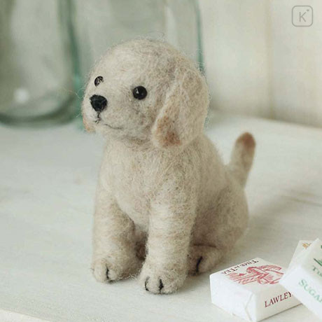 Japan Hamanaka Wool Needle Felting Kit - Labrador Retriever - 1