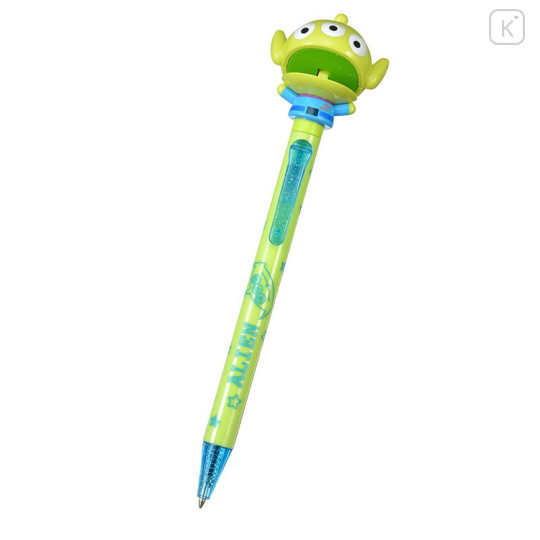 Japan Disney Store Big Moving Mouth Ball Pen - Toy Story Aliens Little Green Men - 2