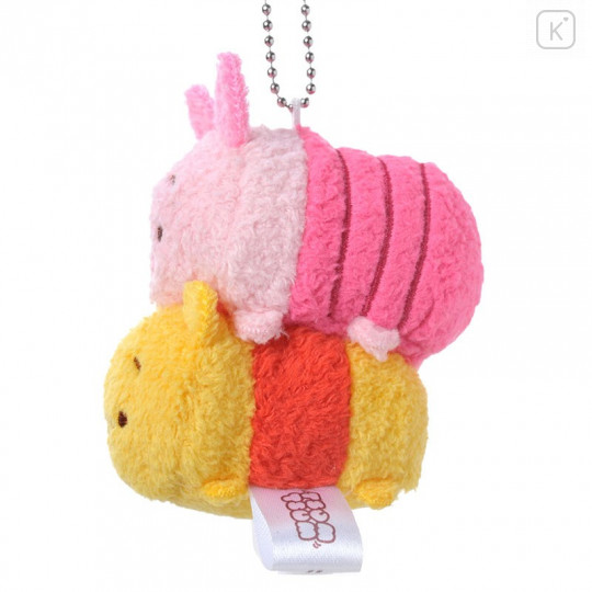 Japan Disney Store Tsum Tsum Plush Keychain - Pooh & Piglet - 3