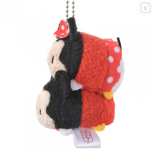 Japan Disney Store Tsum Tsum Plush Keychain - Mickey & Minnie - 3