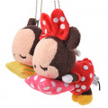 Japan Disney Store Plush Keychain - Sleeping Baby Mickey & Minnie - 4