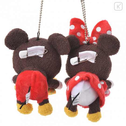 Japan Disney Store Plush Keychain - Sleeping Baby Mickey & Minnie - 5
