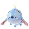 Japan Disney Store Medium Plush Keychain - Sleeping Stitch - 1