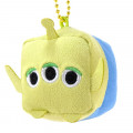 Japan Disney Store Mini Cube Plush Keychain - Aliens Little Green Men - 1