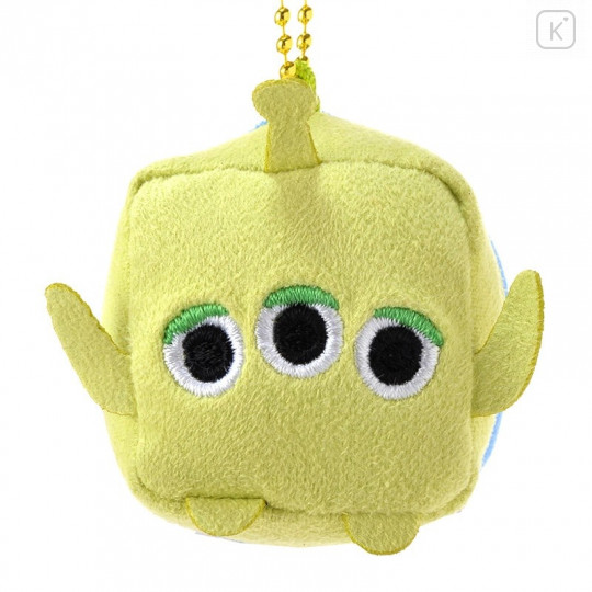 Japan Disney Store Mini Cube Plush Keychain - Aliens Little Green Men - 2