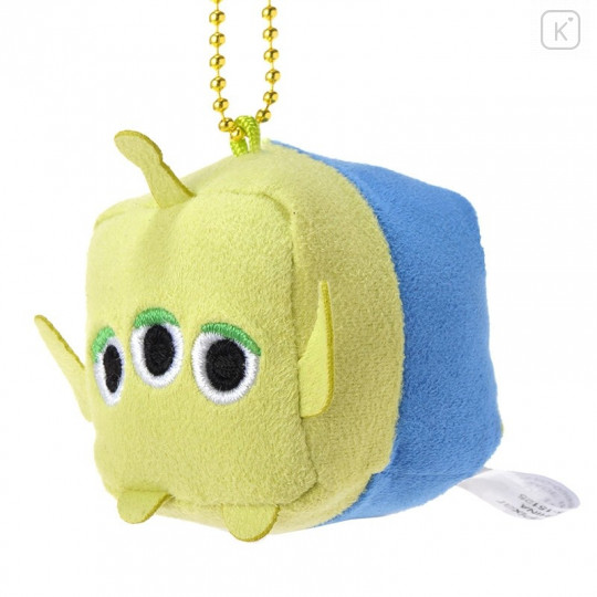 Japan Disney Store Mini Cube Plush Keychain - Aliens Little Green Men - 3