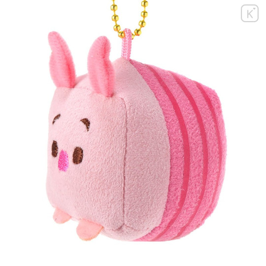 Japan Disney Store Mini Cube Plush Keychain - Piglet - 3