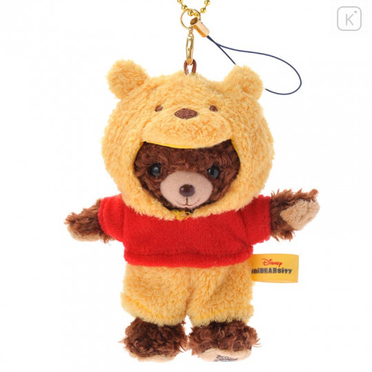 Japan Disney Store UniBEARsity Strap Keychain - Mont × Winnie the Pooh - 1