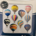 Photo Soup Flake Stickers 70pcs - Hot Air Balloons - 1