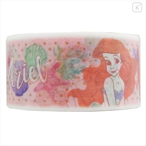 Japan Disney Washi Paper Masking Tape - Little Mermaid Ariel Watercolor - 2