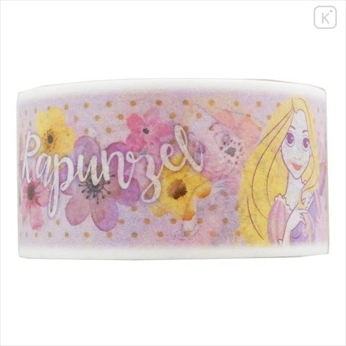 Japan Disney Washi Paper Masking Tape - Rapunzel Watercolor Flower - 2