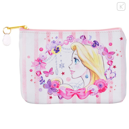 Japan Disney Store Zipper Pouch with Pocket Tissue Holder - Tangled Rapunzel - 1