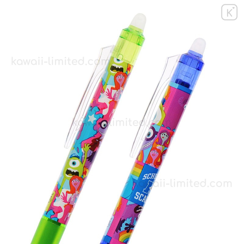 Japan Disney Pilot FriXion Erasable 0.38mm Gel Pen 2pcs Monsters Inc