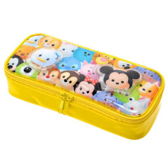 Japan Disney Store Pen Pouch Pencil Case - Tsum Tsum Characters / Yellow