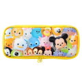 Japan Disney Store Pen Pouch Pencil Case - Tsum Tsum Characters / Yellow - 2