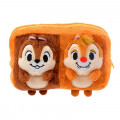 Japan Disney Store Stuffed Plush Pouch - Chip & Dale - 1