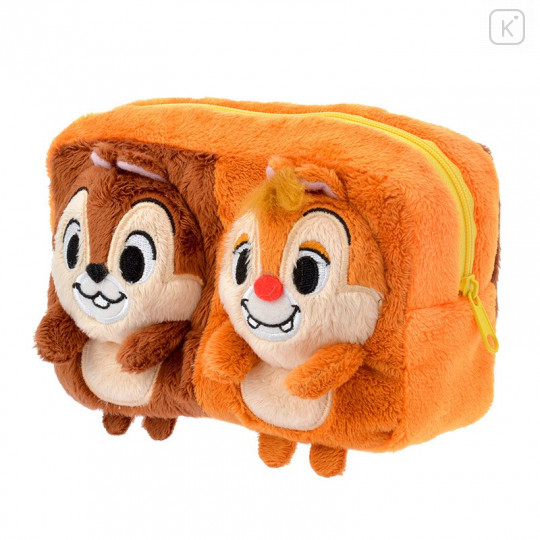Japan Disney Store Stuffed Plush Pouch - Chip & Dale - 2