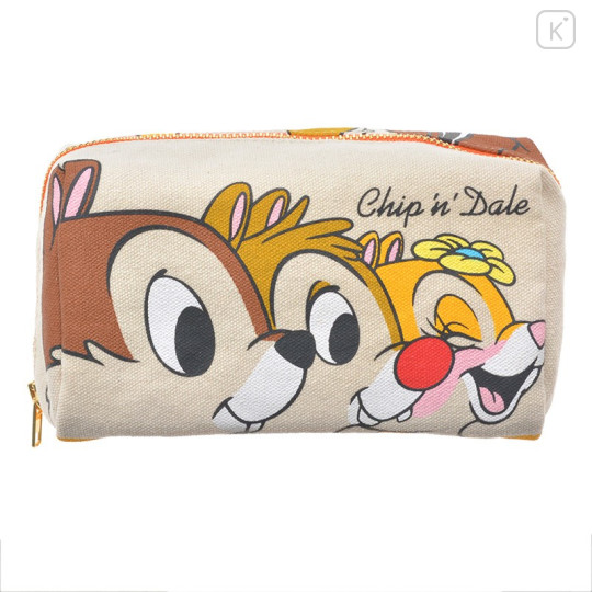 Japan Disney Store Canvas Pouch - Chip & Dale - 1