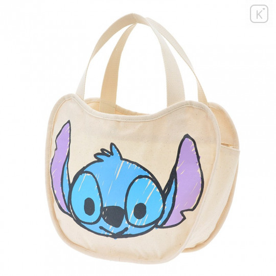 Japan Disney Store Canvas Tote Bag - Stitch & Angel - 2