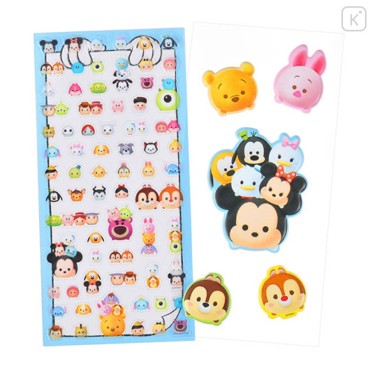 Japan Disney Store Tsum Tsum Sticker 2 Sheets - 1