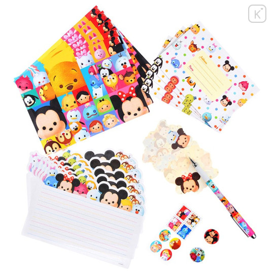 Japan Disney Store Tsum Tsum Stationery Letter Set - 1