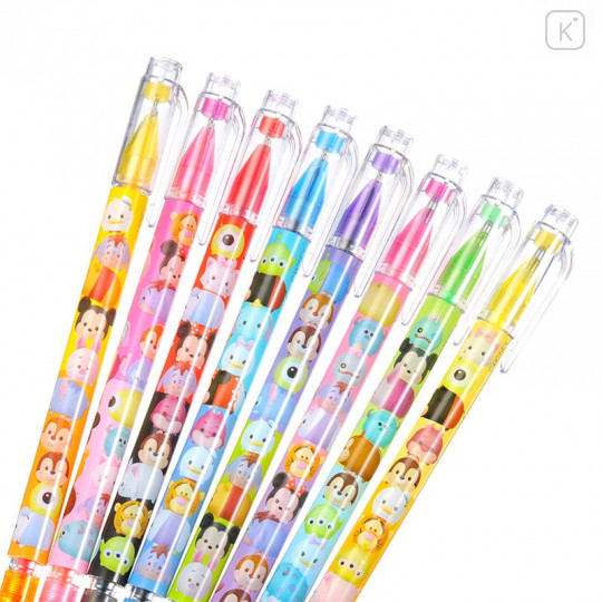 Japan Disney Store Tsum Tsum Twin Color Gel Pen 16 Colors Set - 4