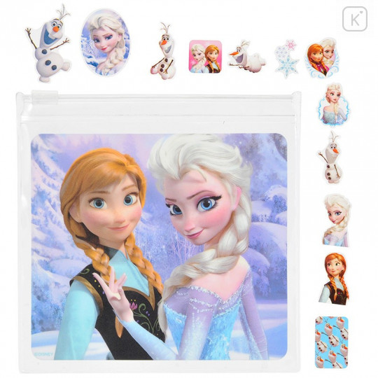 Japan Disney Store 70pcs Flake Seal Stickers - Frozen Elsa & Anna - 1