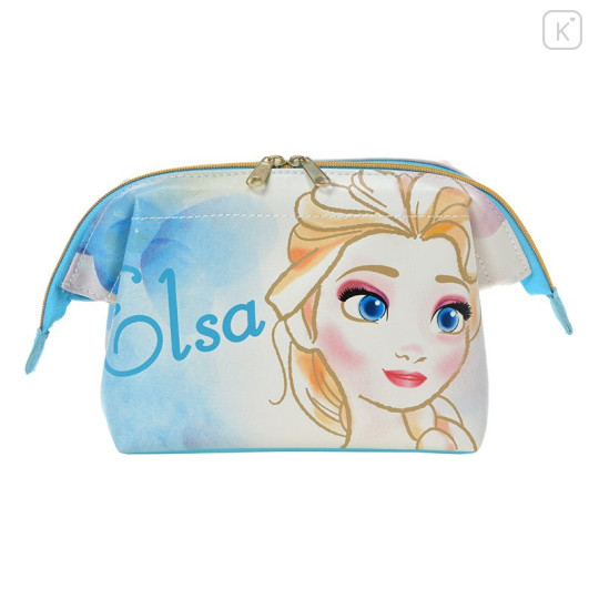 Japan Disney Store Watercolor Painting Pouch - Frozen Elsa - 1