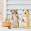 Japan Hamanaka Wool Needle Felting Kit - Twins Hamsters - 1