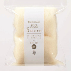 Japan Hamanaka Wool Candy Sucre Natural Blend 20g - White