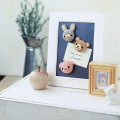 Japan Hamanaka Wool Needle Felting Kit - Rabbit Bear Pig Magnets - 1