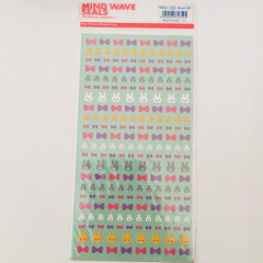 Japan Mind Wave Seals Mini Stickers - Rabbit & Ribbon