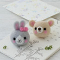 Japan Hamanaka Wool Needle Felting Kit - Rabbit & Bear Straps - 1