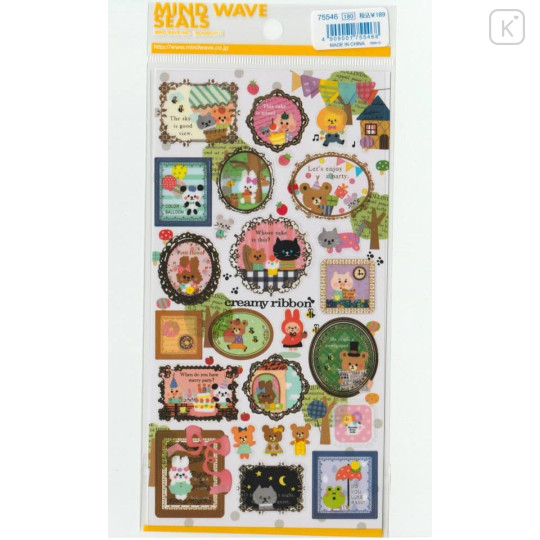 Japan Mind Wave Seals Stickers - Creamy Ribbon - 1