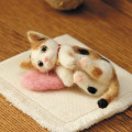Japan Hamanaka Wool Needle Felting Kit - Calico Cat - 1
