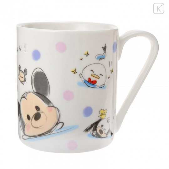 Japan Disney Store Tsum Tsum Ceramics Mug - Mickey & Friends - 1