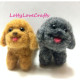 DIY Needle Felting Kit - Dark Gray Toy Poodle