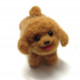 DIY Needle Felting Kit - Brown Toy Poodle