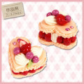 Japan DIY Decoden Clay Soft Mold - Strawberry Heart Macaroon - 1