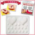 Japan DIY Decoden Clay Soft Mold - Strawberry Heart Macaroon - 3
