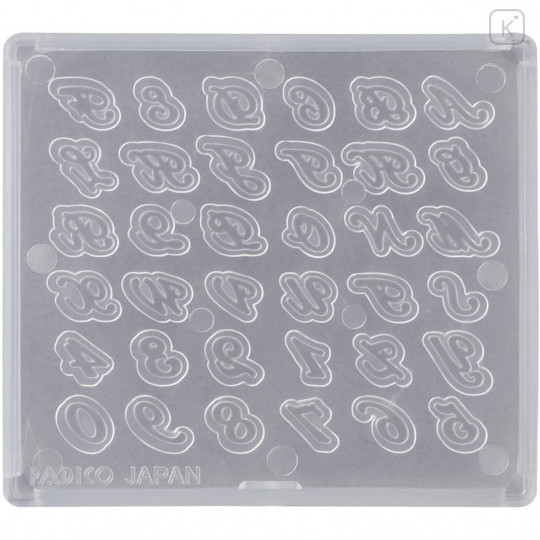 Japan Padico Clay & UV Resin Soft Mold - Alphabet Cursive Letters - 2