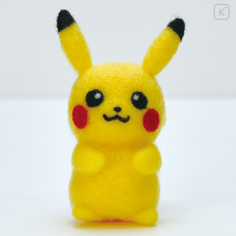 Japan Hamanaka Aclaine Needle Felting Kit - Pokemon Pikachu - 1