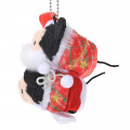 Japan Disney Store Tsum Tsum Key Chain - Mickey & Minnie × Santa Christmas - 3