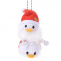 Japan Disney Store Tsum Tsum Key Chain - Donald & Daisy × Santa Christmas - 2